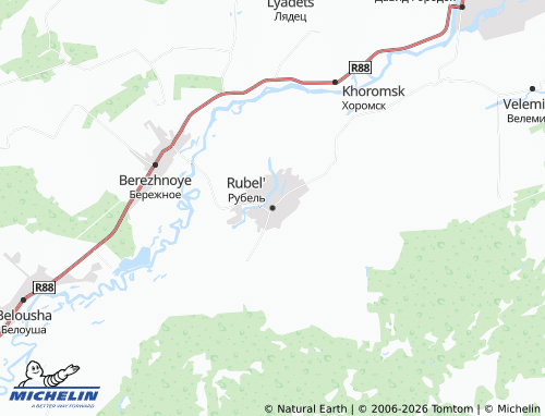 Carte MICHELIN Rubel' - ViaMichelin