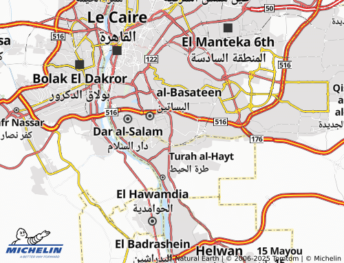 MICHELIN-Landkarte al-Mu'adi al-Jadeedah - ViaMichelin
