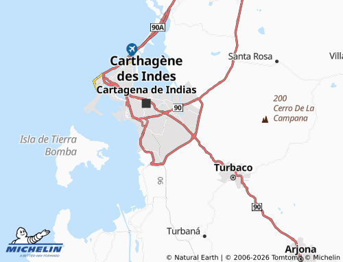 Carte MICHELIN La Florida - ViaMichelin