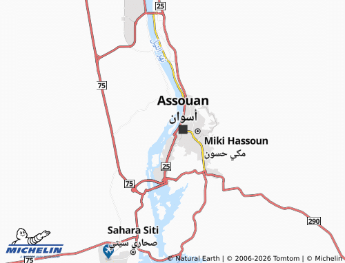 Mappa MICHELIN Jazeerat Aswan - ViaMichelin