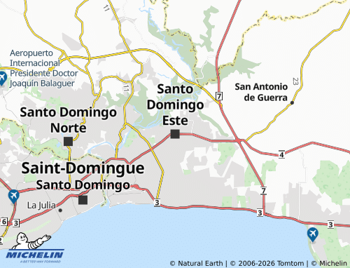 Mapa MICHELIN Santo Domingo Este - ViaMichelin