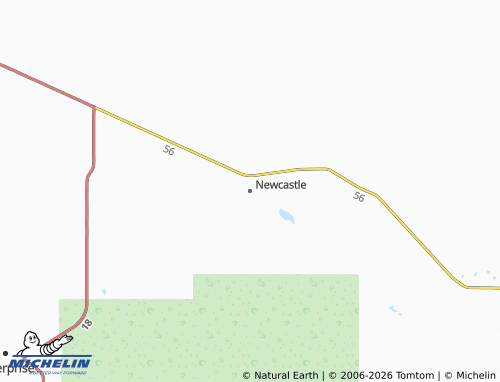Mapa MICHELIN Newcastle - ViaMichelin