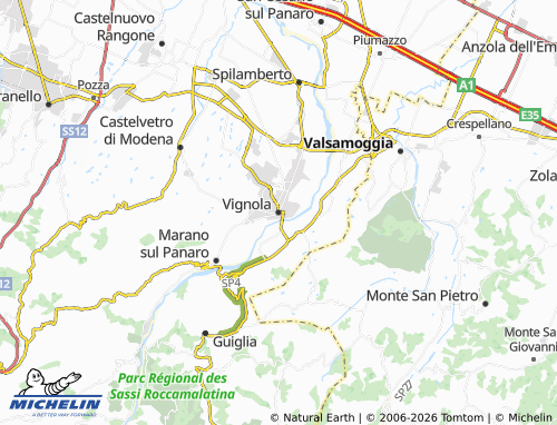 MICHELIN-Landkarte Vignola - ViaMichelin