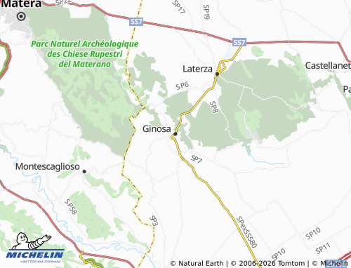 Mapa MICHELIN Ginosa - ViaMichelin