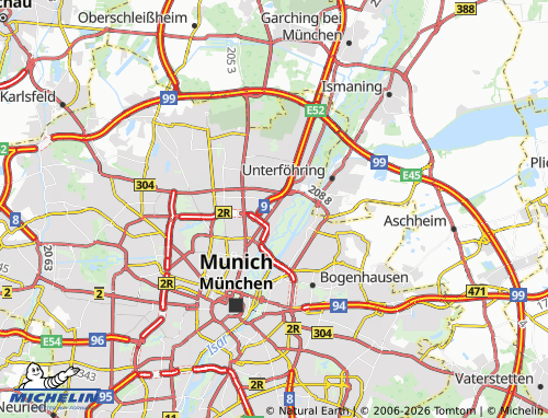 Mappa MICHELIN Schwabing-Freimann - ViaMichelin