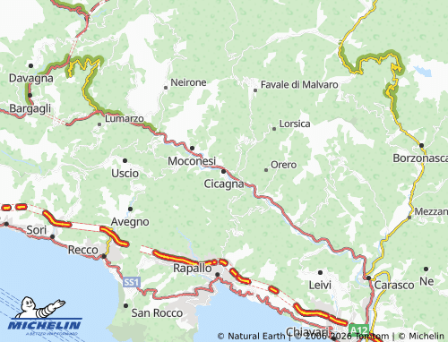 MICHELIN Cicagna map - ViaMichelin