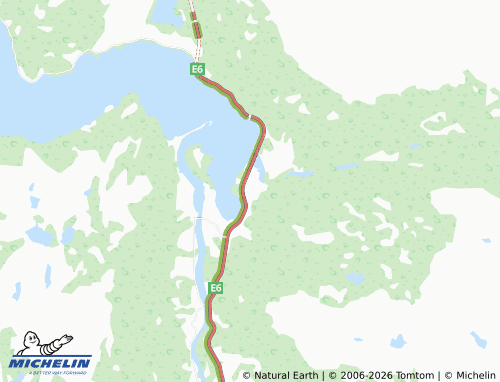 MICHELIN-Landkarte Bjerka - ViaMichelin