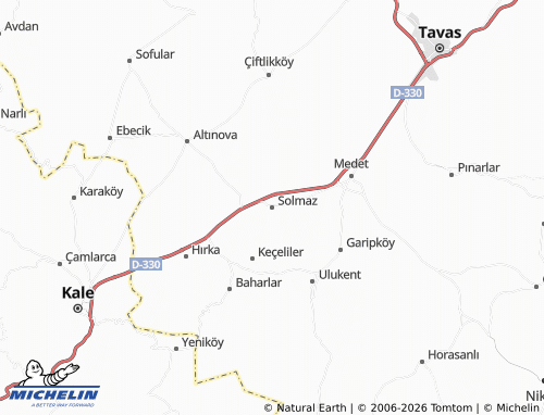 MICHELIN Solmaz map - ViaMichelin