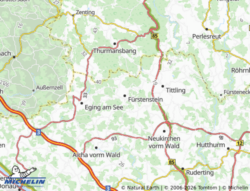 MICHELIN Fürstenstein map - ViaMichelin