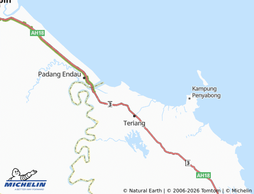 MICHELIN-Landkarte Felcra Bukit Tekedai - ViaMichelin