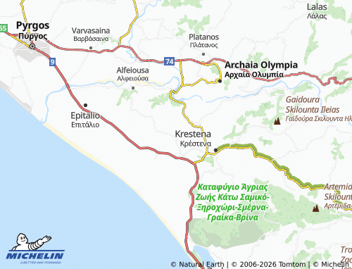 Carte MICHELIN Ladiko - ViaMichelin