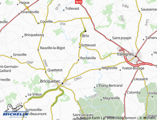 MICHELIN Rocheville map - ViaMichelin