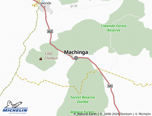 MICHELIN Machinga map - ViaMichelin