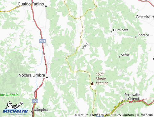 MICHELIN Poggio Sorifa map - ViaMichelin