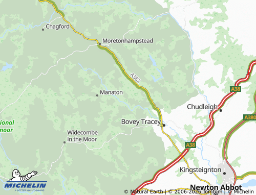 MICHELIN Lustleigh map - ViaMichelin