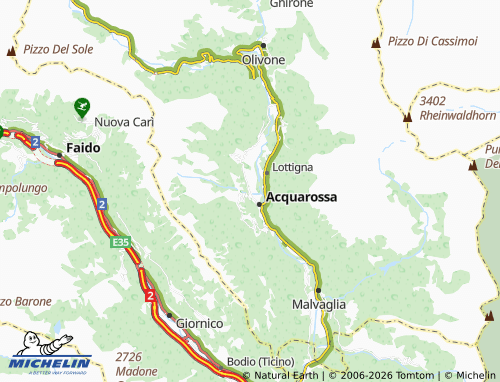 Mappa MICHELIN Prugiasco - ViaMichelin