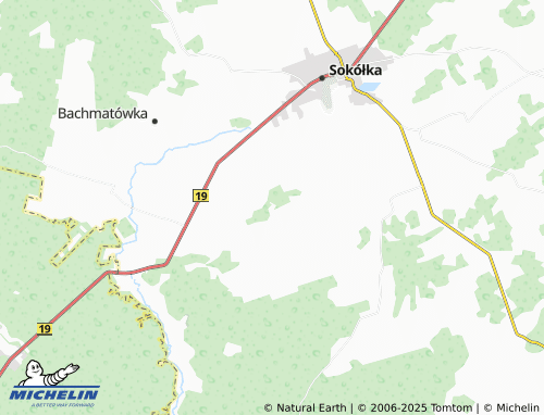 MICHELIN Wysokie Laski map - ViaMichelin