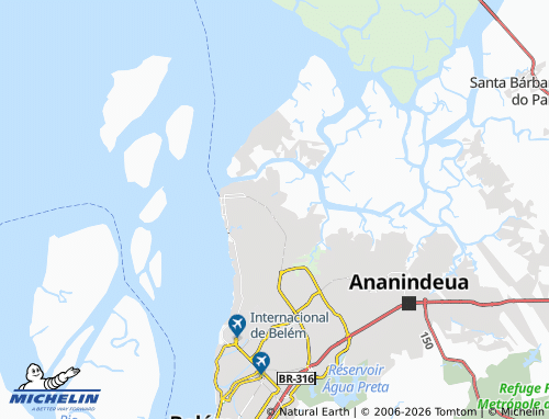 Mapa MICHELIN Águas Negras - ViaMichelin