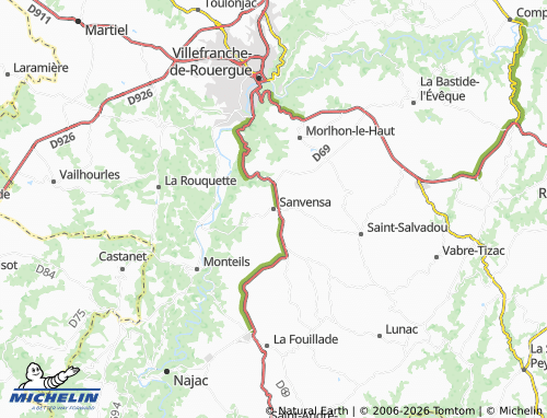 Mappa MICHELIN Sanvensa - ViaMichelin