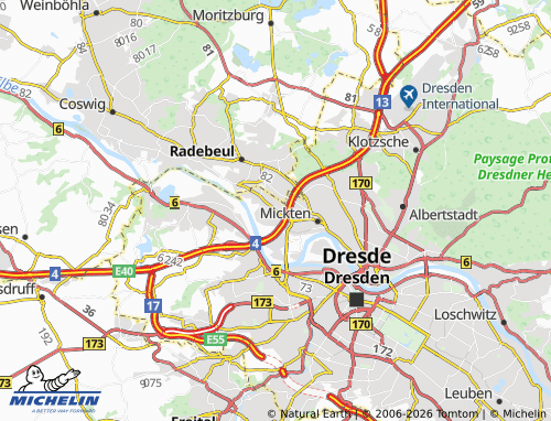MICHELIN Kaditz map - ViaMichelin