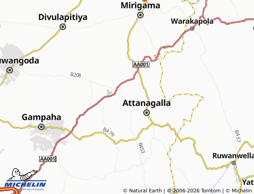 Mappa MICHELIN Ranpokunagama A Zone - ViaMichelin
