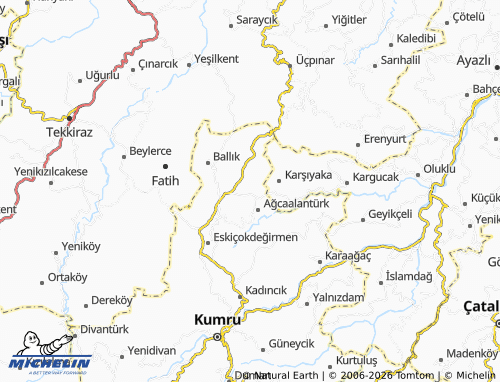 MICHELIN Yeniakçaalan map - ViaMichelin