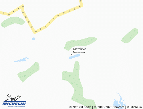 MICHELIN-Landkarte Metelevo - ViaMichelin
