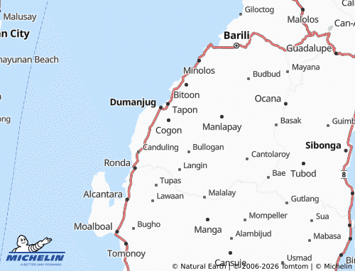MICHELIN Candabong map - ViaMichelin