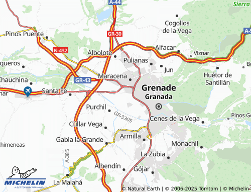 MICHELIN Naujar map - ViaMichelin