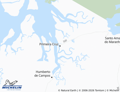 Mapa MICHELIN Primeira Cruz - ViaMichelin