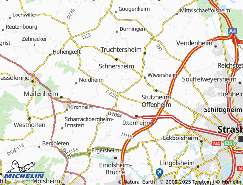 Mappa MICHELIN Quatzenheim - ViaMichelin