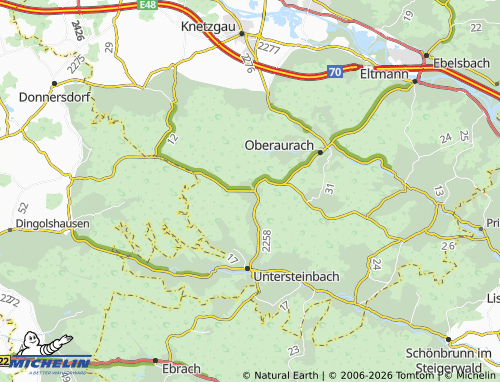 Mapa MICHELIN Fabrikschleichach - ViaMichelin