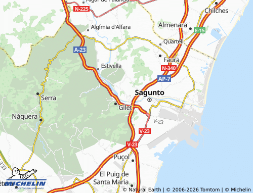 Mappa MICHELIN Petrés - ViaMichelin