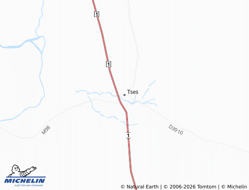 MICHELIN Tses map - ViaMichelin