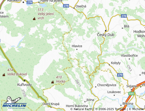 Mappa MICHELIN Vápno - ViaMichelin