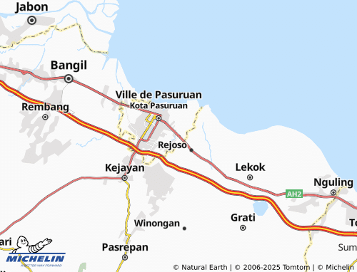 MICHELIN Blandongan map - ViaMichelin