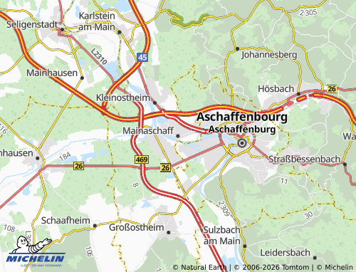 MICHELIN Mainaschaff map - ViaMichelin