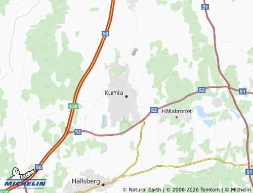MICHELIN-Landkarte Kumla - ViaMichelin