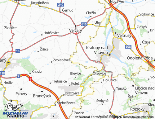 Kaart MICHELIN Olovnice - ViaMichelin