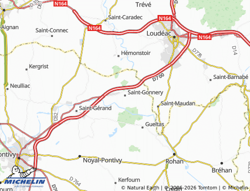 Mappa MICHELIN Saint-Gonnery - ViaMichelin