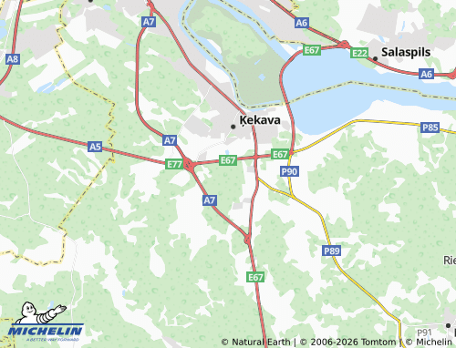 Mapa MICHELIN Lielvārži - ViaMichelin