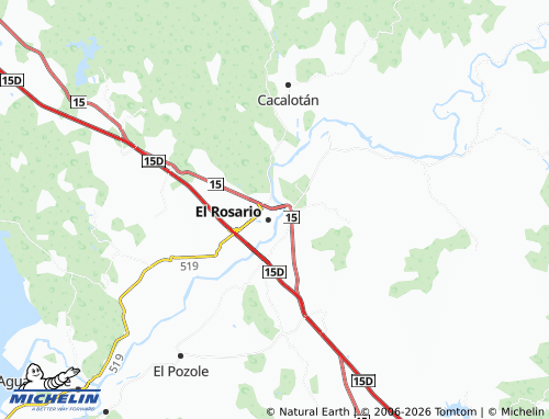 MICHELIN Río Baluarte map - ViaMichelin