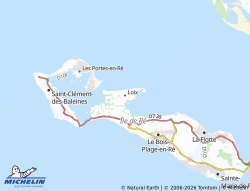 Mapa MICHELIN Loix - ViaMichelin