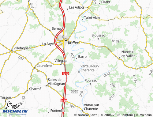 Mapa MICHELIN Barro - ViaMichelin