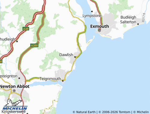 MICHELIN Dawlish map - ViaMichelin