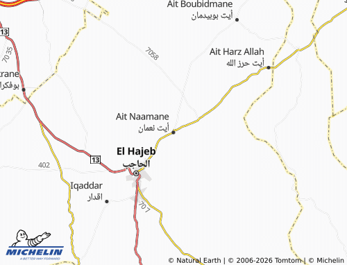MICHELIN Ayt Nu'man map - ViaMichelin