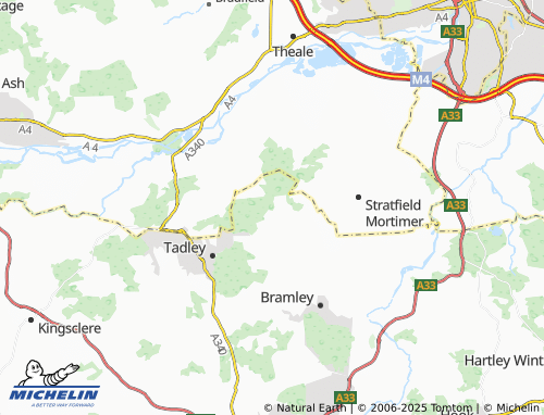 MICHELIN Mortimer West End map - ViaMichelin