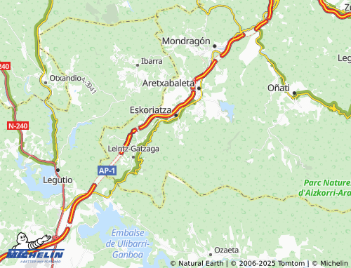 Mapa MICHELIN Bolíbar-Ugazua - ViaMichelin