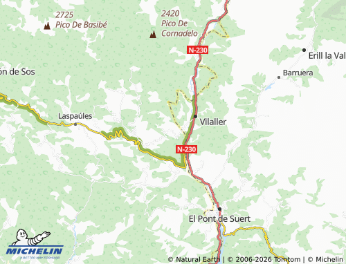 Kaart MICHELIN Montanuy - ViaMichelin