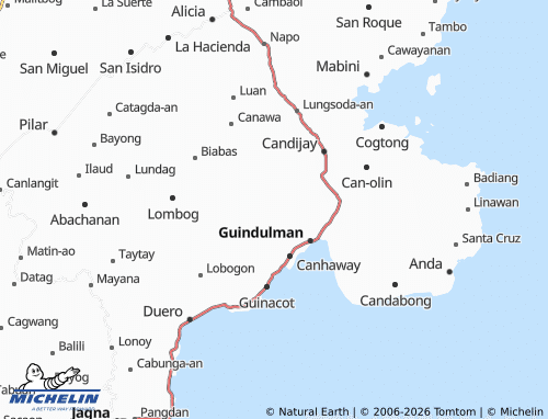 MICHELIN Catungawan Sur map - ViaMichelin